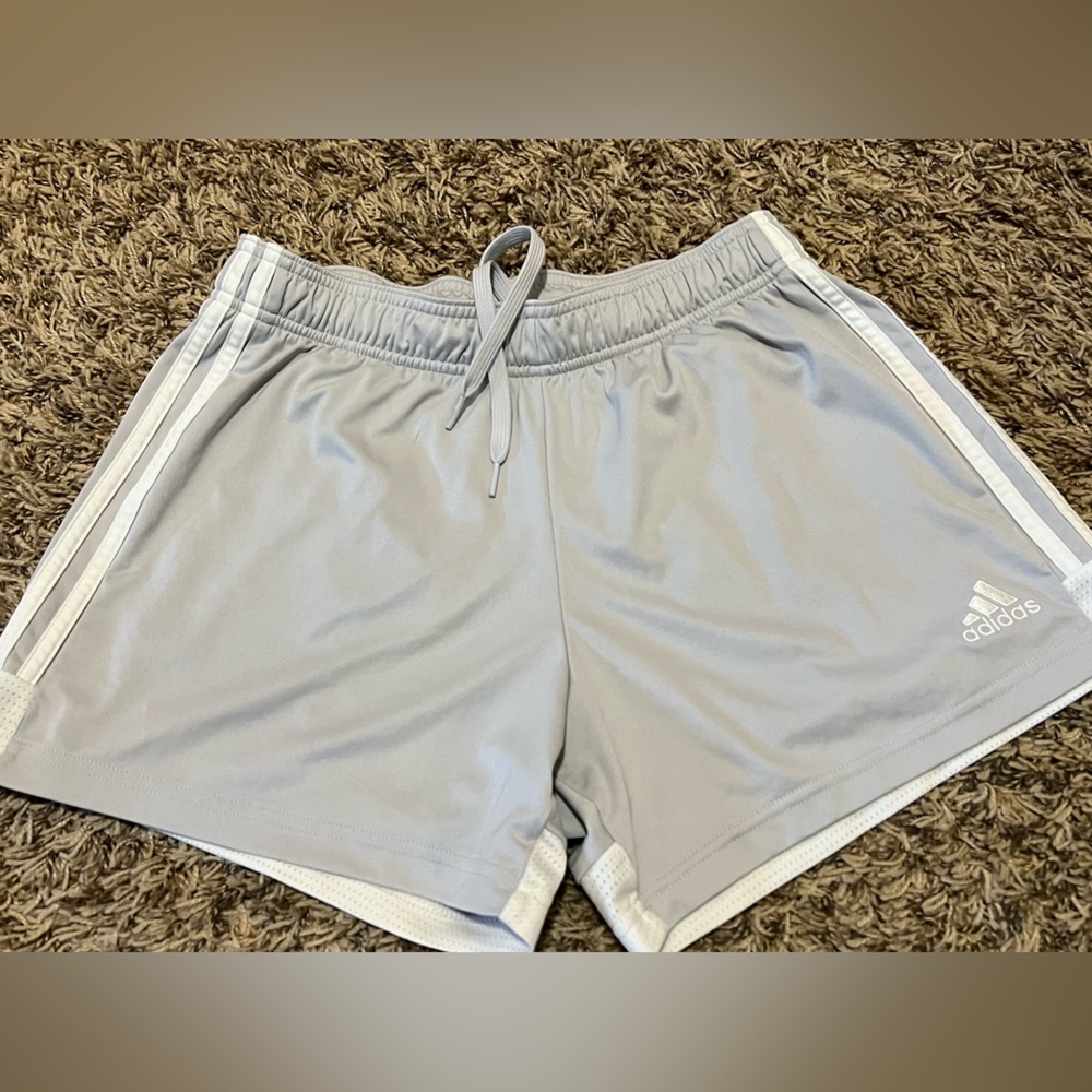 adidas Women's Light Gray Athletic Shorts
